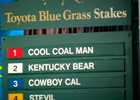 Blue Grass Stakes Draw Video