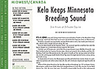 Regional: Kela Keeps Minnesota Breeding Sound Regional: Kela Keeps Minnesota Breeding Sound