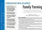 Northeast/Mid-Atlantic: Family Farming Northeast/Mid-Atlantic: Family Farming