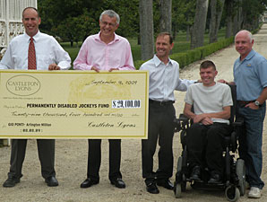 Castleton Lyons Presents Check to PDJF Castleton Lyons Presents Check to PDJF