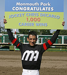 Jockey DeCarlo Rides 1,000th Winner Jockey DeCarlo Rides 1,000th Winner
