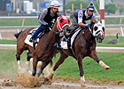 Dean's Kitten Drills 5f at Training Center