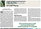 Health Zone: 2013 AAEP Wrap-Up Health Zone: 2013 AAEP Wrap-Up