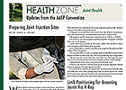 Health Zone: Preparing Joint Injection Sites Health Zone: Preparing Joint Injection Sites