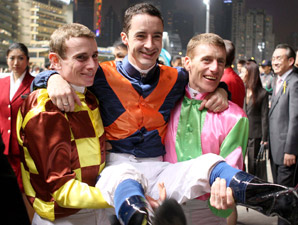 Three Jockeys Share HK Jockeys' Title Three Jockeys Share HK Jockeys' Title
