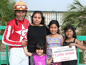 1,000 Wins for Jockey Jorge Carreno 1,000 Wins for Jockey Jorge Carreno
