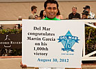 Martin Garcia Logs 1,000th Victory Martin Garcia Logs 1,000th Victory