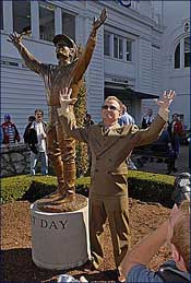 Churchill Unveils Statue of Pat Day Churchill Unveils Statue of Pat Day