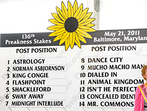 Animal Kingdom Draws Post 11 for Preakness Animal Kingdom Draws Post 11 for Preakness