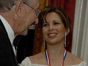 Princess Haya Receives Clay Medallion Princess Haya Receives Clay Medallion