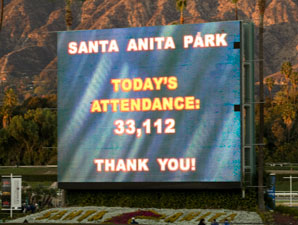 33,112 Return to Santa Anita for Opener 33,112 Return to Santa Anita for Opener