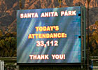 33,112 Return to Santa Anita for Opener 33,112 Return to Santa Anita for Opener