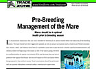 Trade Zone: Pre-Breeding Management of Mare