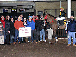 Black Goes Out a Winner on Son's Horse Black Goes Out a Winner on Son's Horse