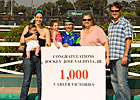 Jockey Valdivia Records 1,000th Victory Jockey Valdivia Records 1,000th Victory