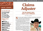 West Coast Regional: Claims Adjuster West Coast Regional: Claims Adjuster