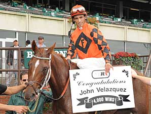 John Velazquez Reaches 4,000-Win Plateau John Velazquez Reaches 4,000-Win Plateau