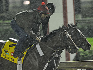 Santiva on Track Early for Final Derby Work Santiva on Track Early for Final Derby Work