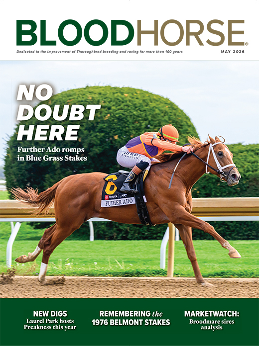 BloodHorse Magazine May 2026 Cover